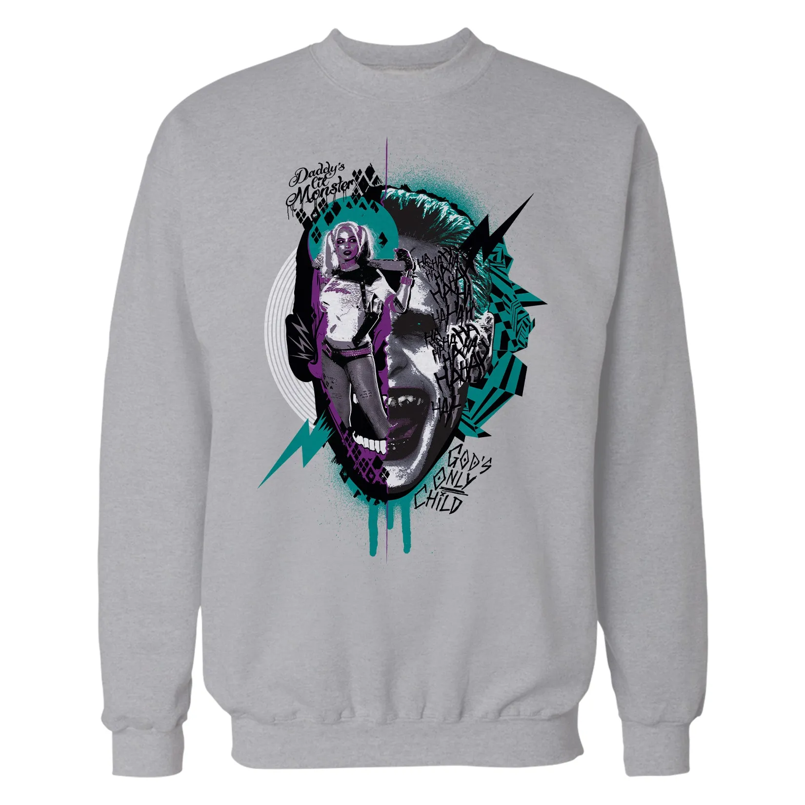 DC Suicide Squad Joker Harley Quinn Collage Official Sweatshirt