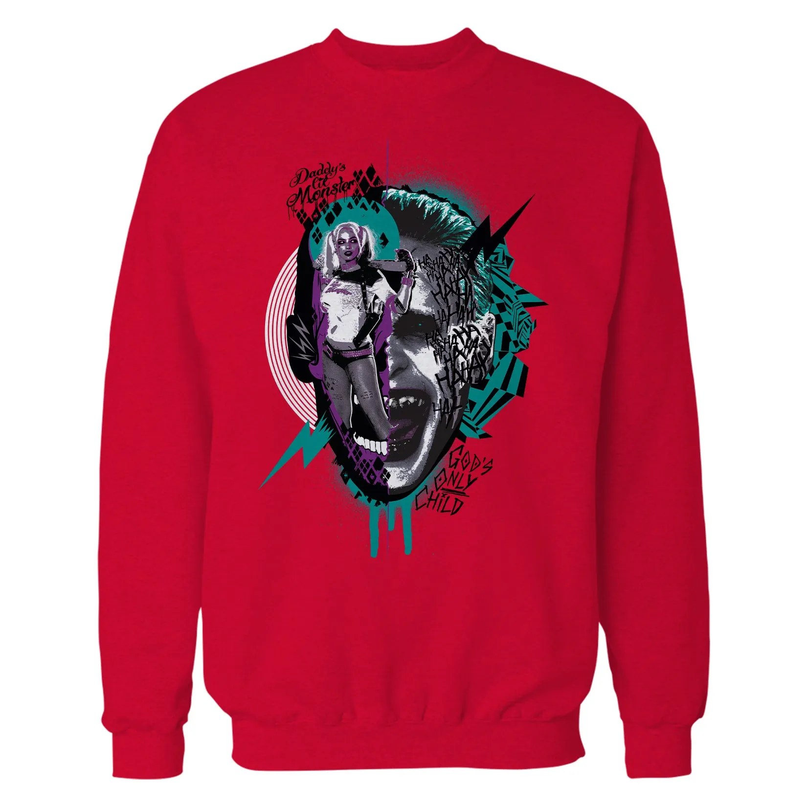 DC Suicide Squad Joker Harley Quinn Collage Official Sweatshirt