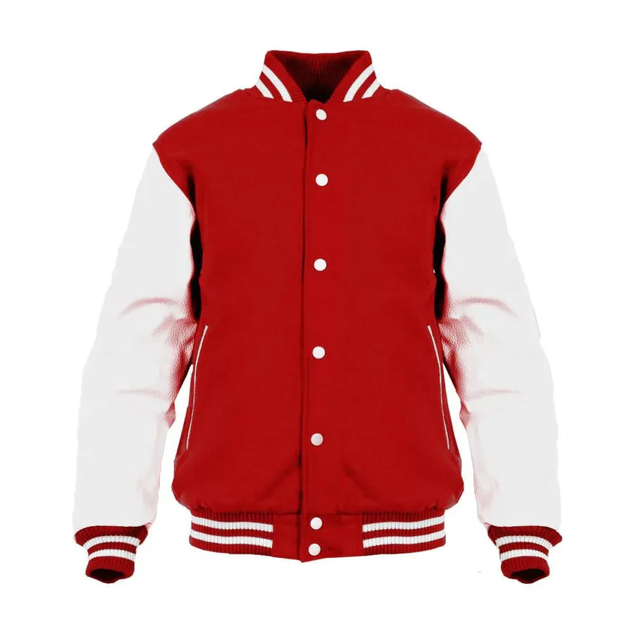 DC Suicide Squad Joker Harley Quinn Collage Official Varsity Jacket (Red)