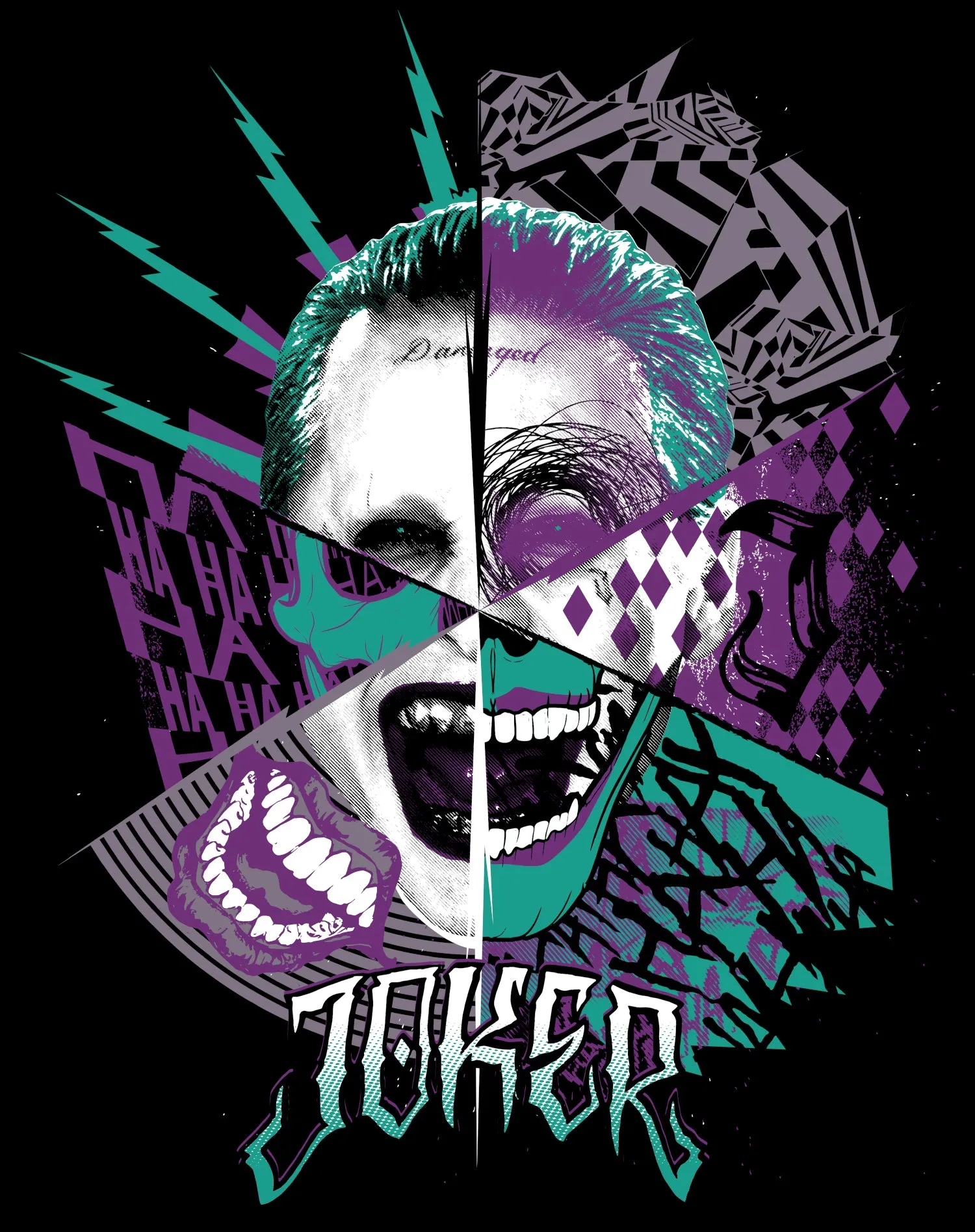 DC Suicide Squad Joker Logo Official Sweatshirt (Black)