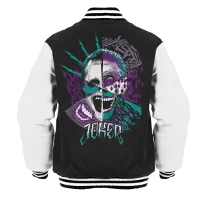 DC Suicide Squad Joker Logo Official Varsity Jacket (Black)
