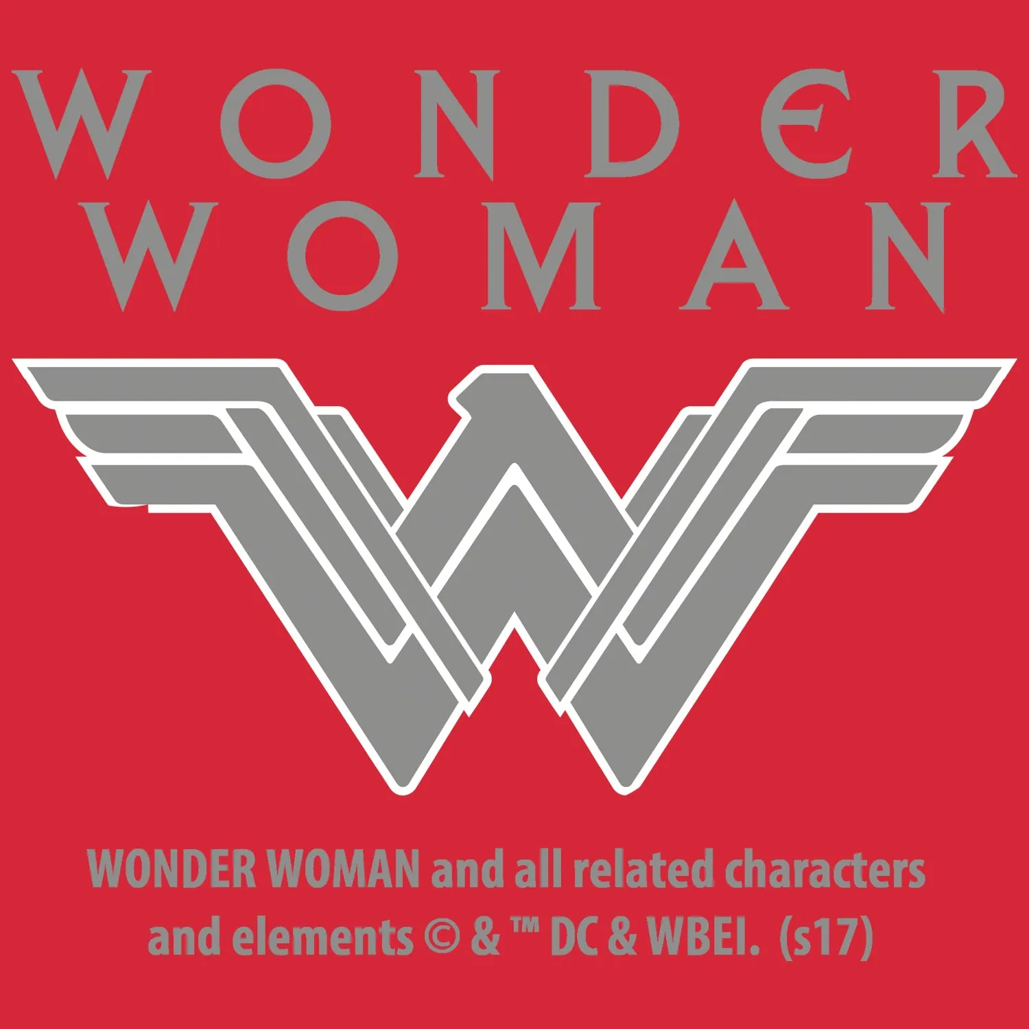 DC Wonder Woman Circle Victory Official Sweatshirt (Red)