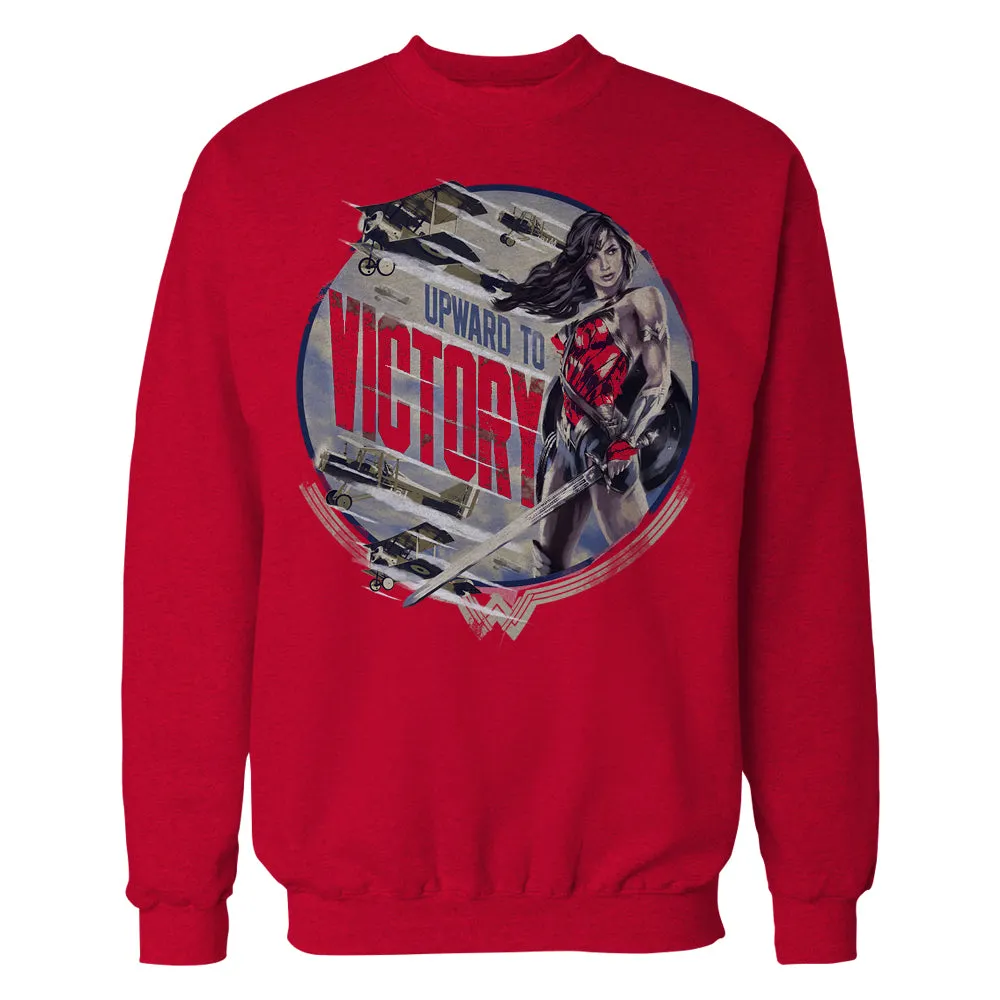 DC Wonder Woman Circle Victory Official Sweatshirt (Red)