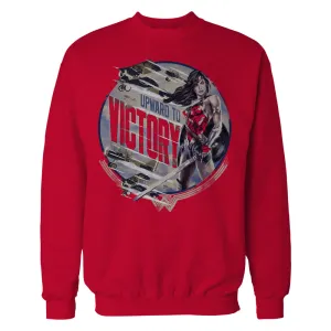 DC Wonder Woman Circle Victory Official Sweatshirt (Red)