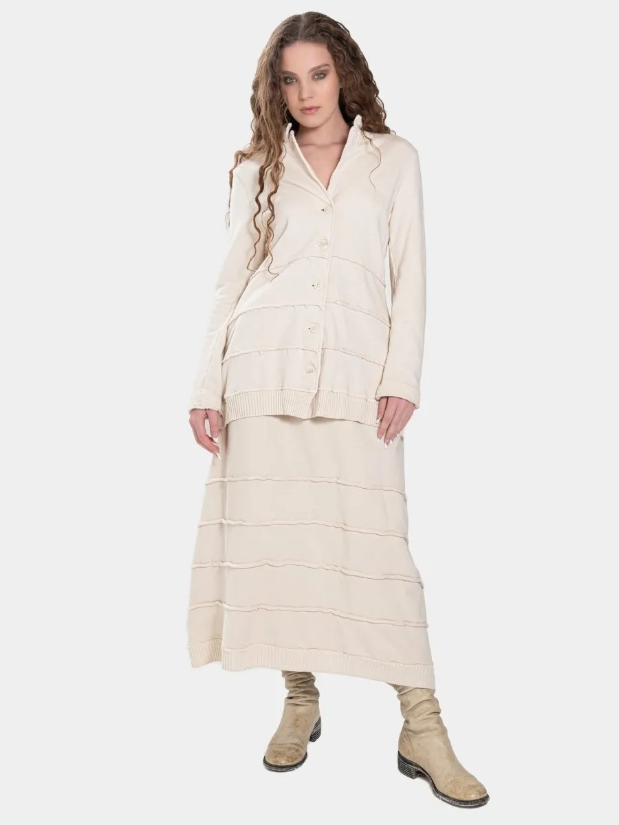 Distressed Splice Tier Jacket