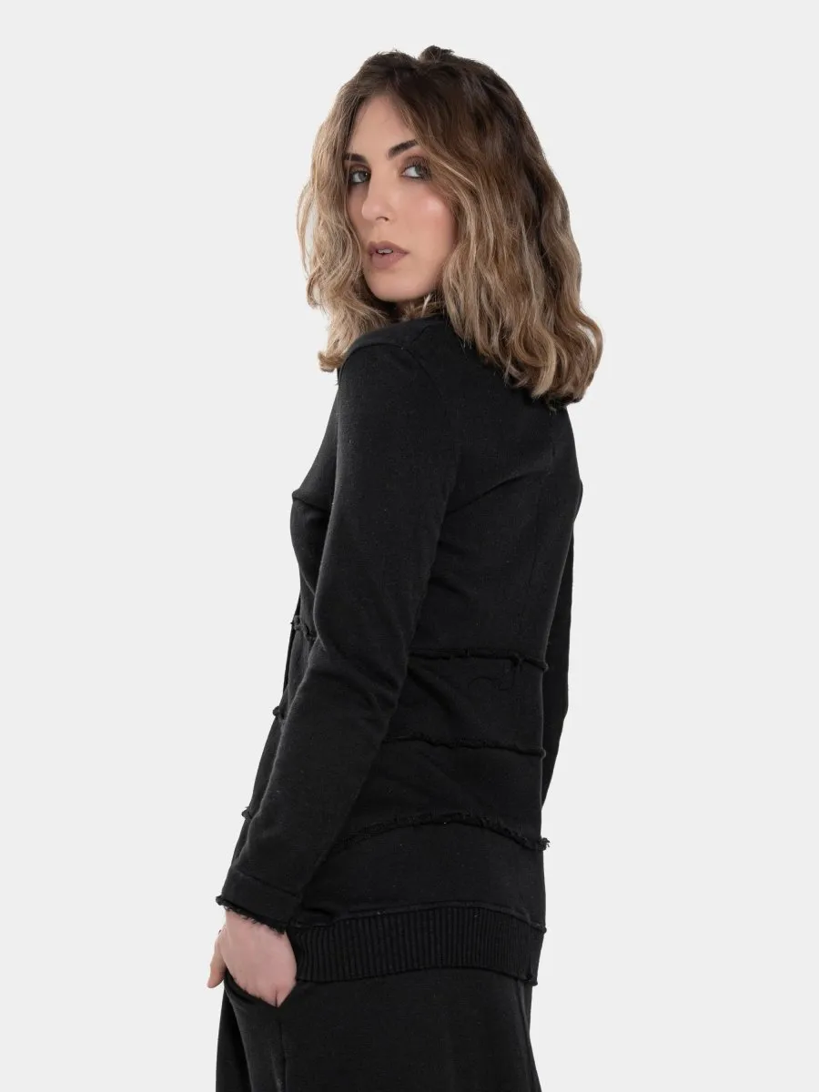 Distressed Splice Tier Jacket