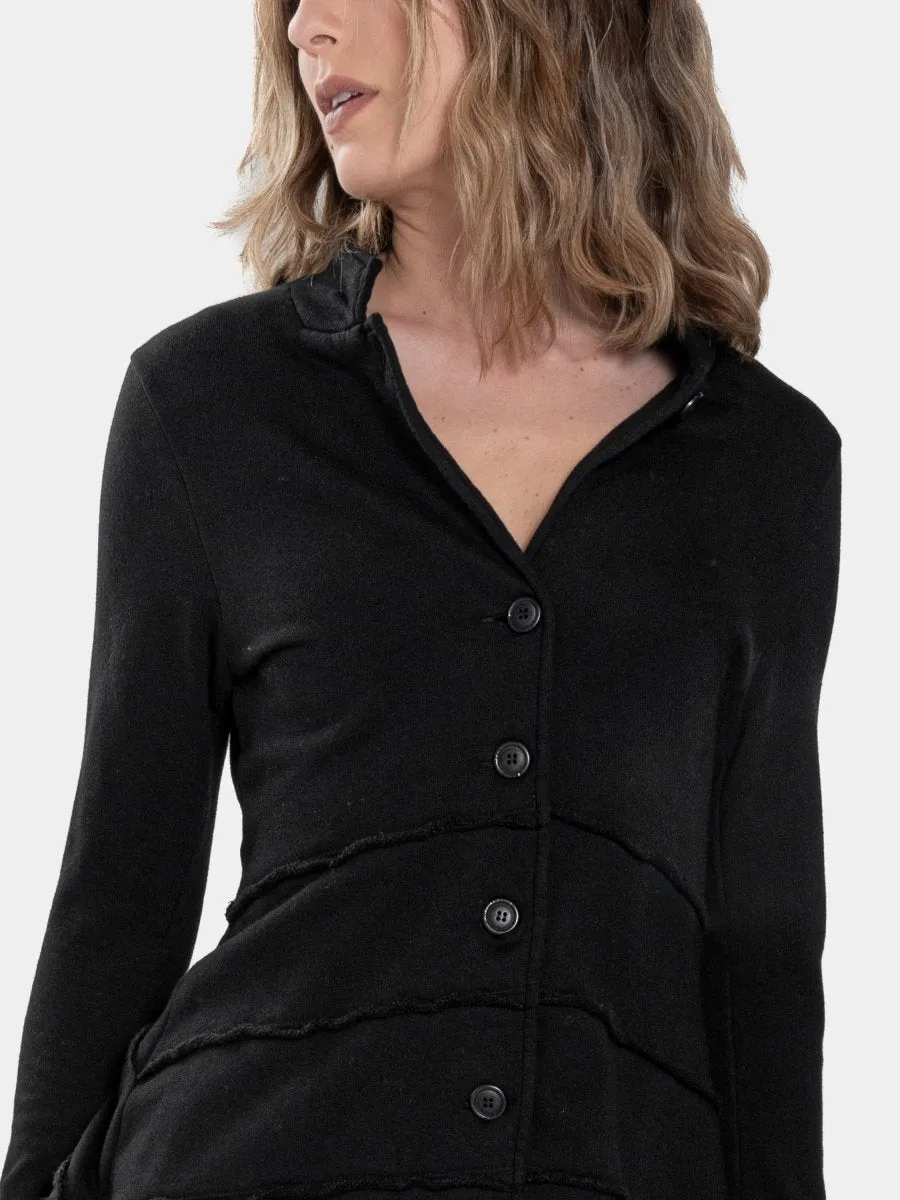 Distressed Splice Tier Jacket