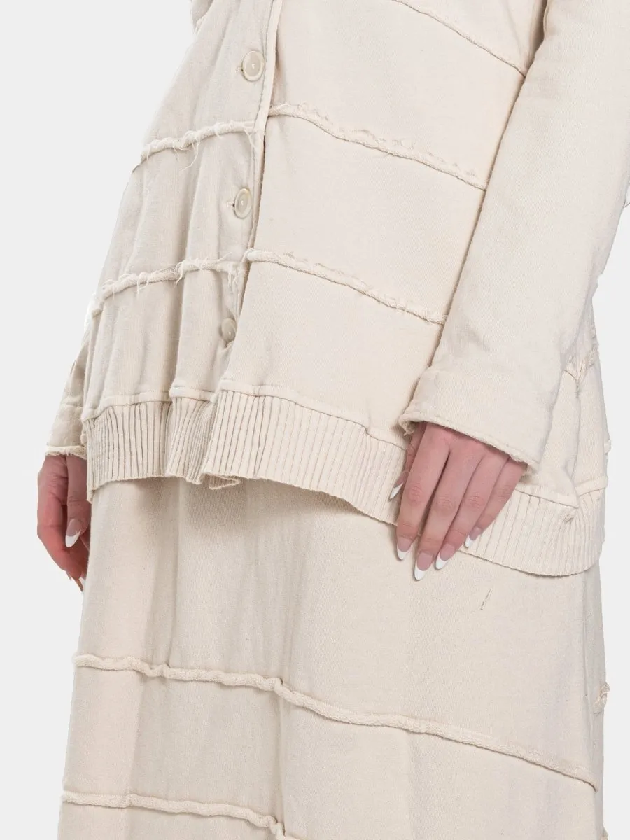 Distressed Splice Tier Jacket