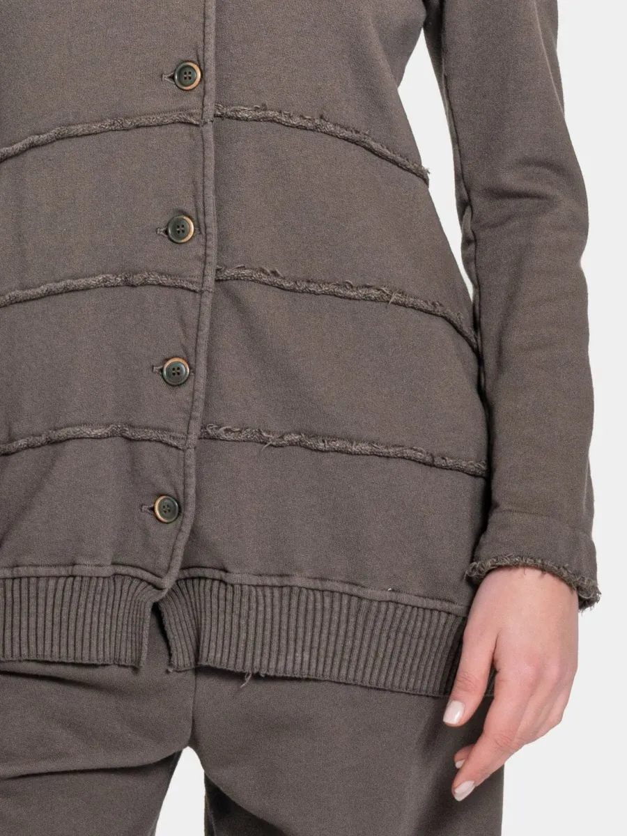 Distressed Splice Tier Jacket