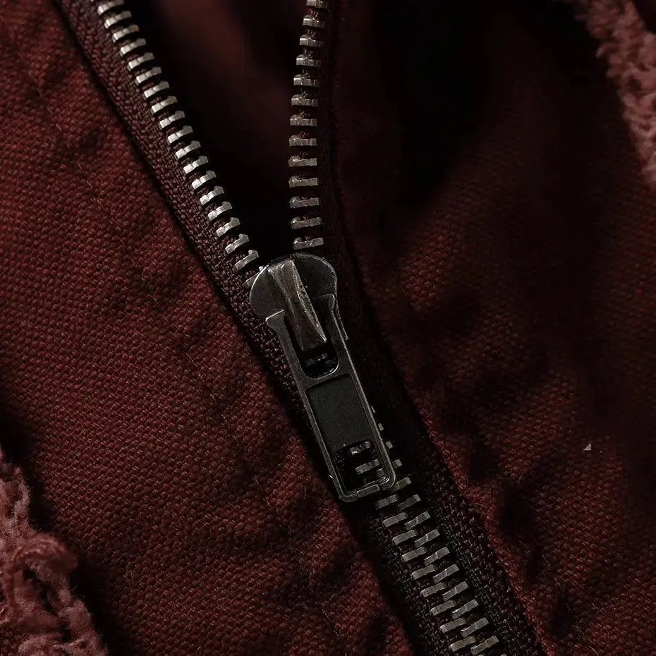 Distressed Washed Grunge  Hooded Jackets