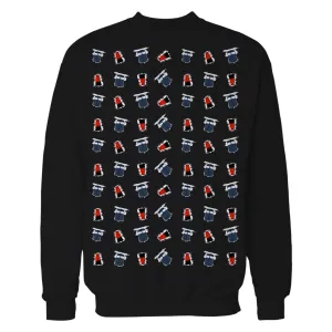 Doctor Who Pattern Tardis Dalek Official Sweatshirt