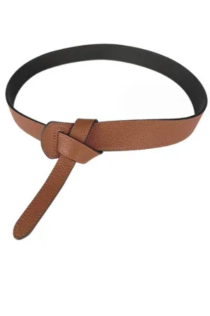 DOUBLE FACE LEATHER BELT - A2310DJN14763: Brown / Black / ONE SIZE