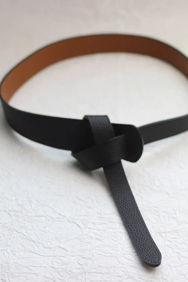 DOUBLE FACE LEATHER BELT - A2310DJN14763: Brown / Black / ONE SIZE