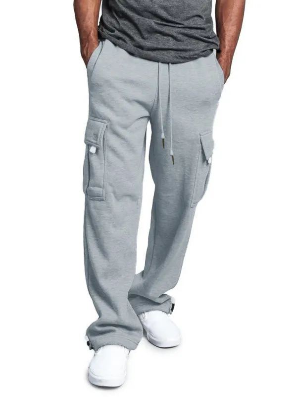 Drawstring Cargo Sweatpants