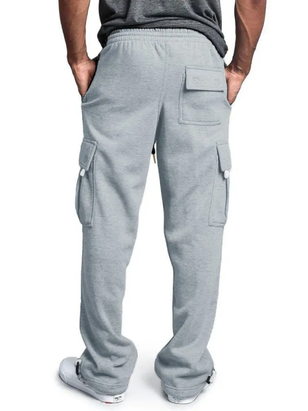 Drawstring Cargo Sweatpants