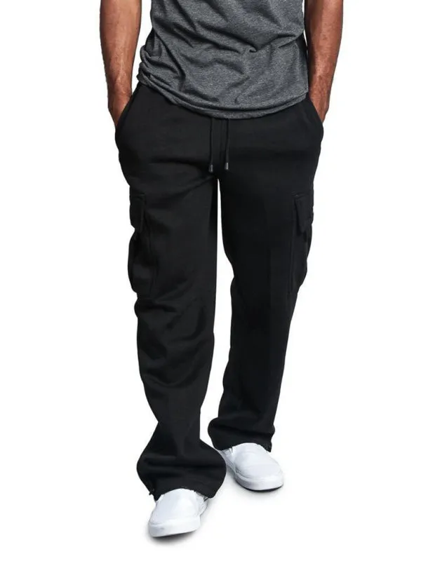 Drawstring Cargo Sweatpants