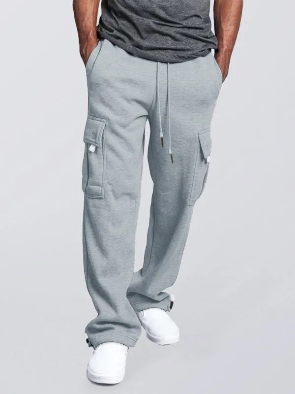 Drawstring Cargo Sweatpants