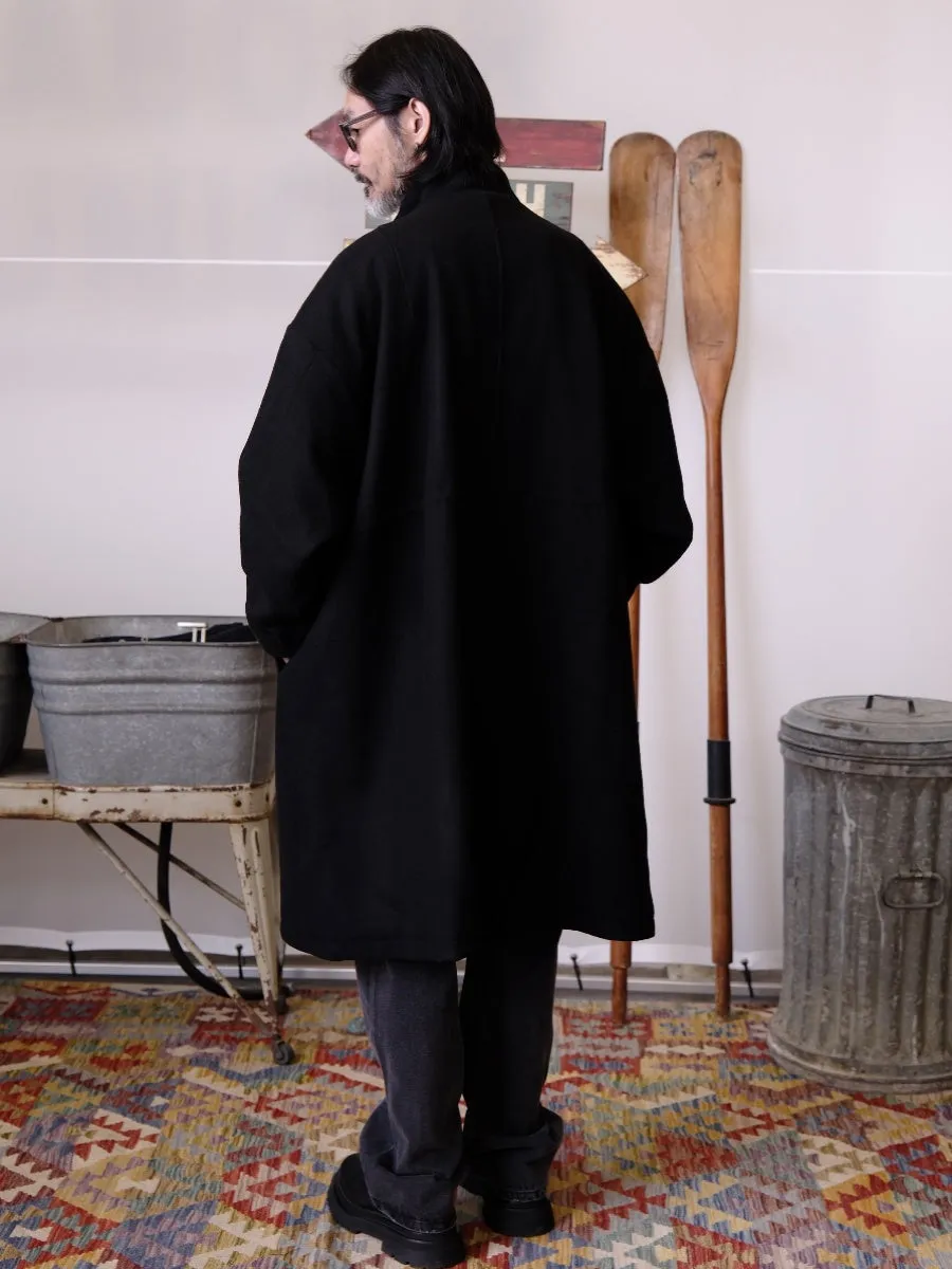 Drawstring Wool Coat