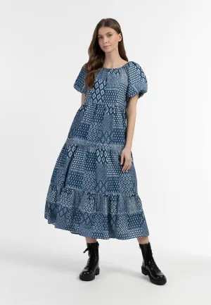 DreiMaster Vintage Women's Short Sleeve Maxi Dress