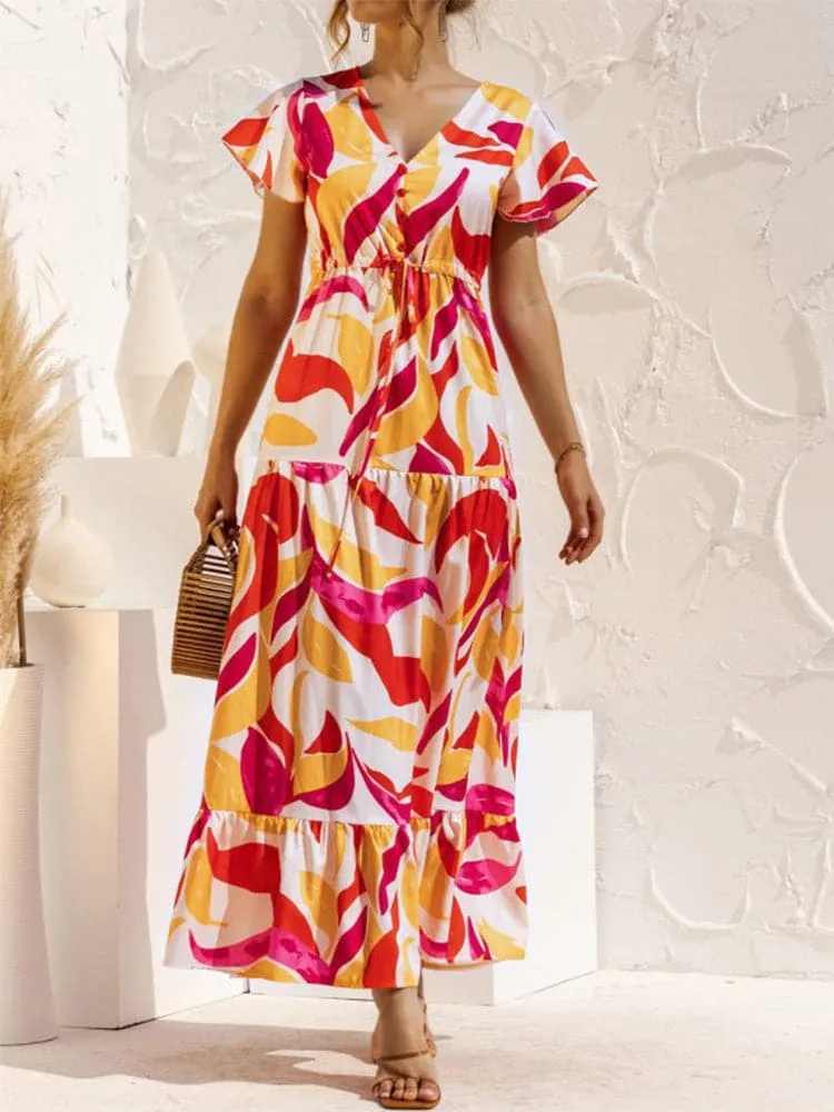 DressBetty - Casual Wrap Elastic Slim Off Shoulder Dress