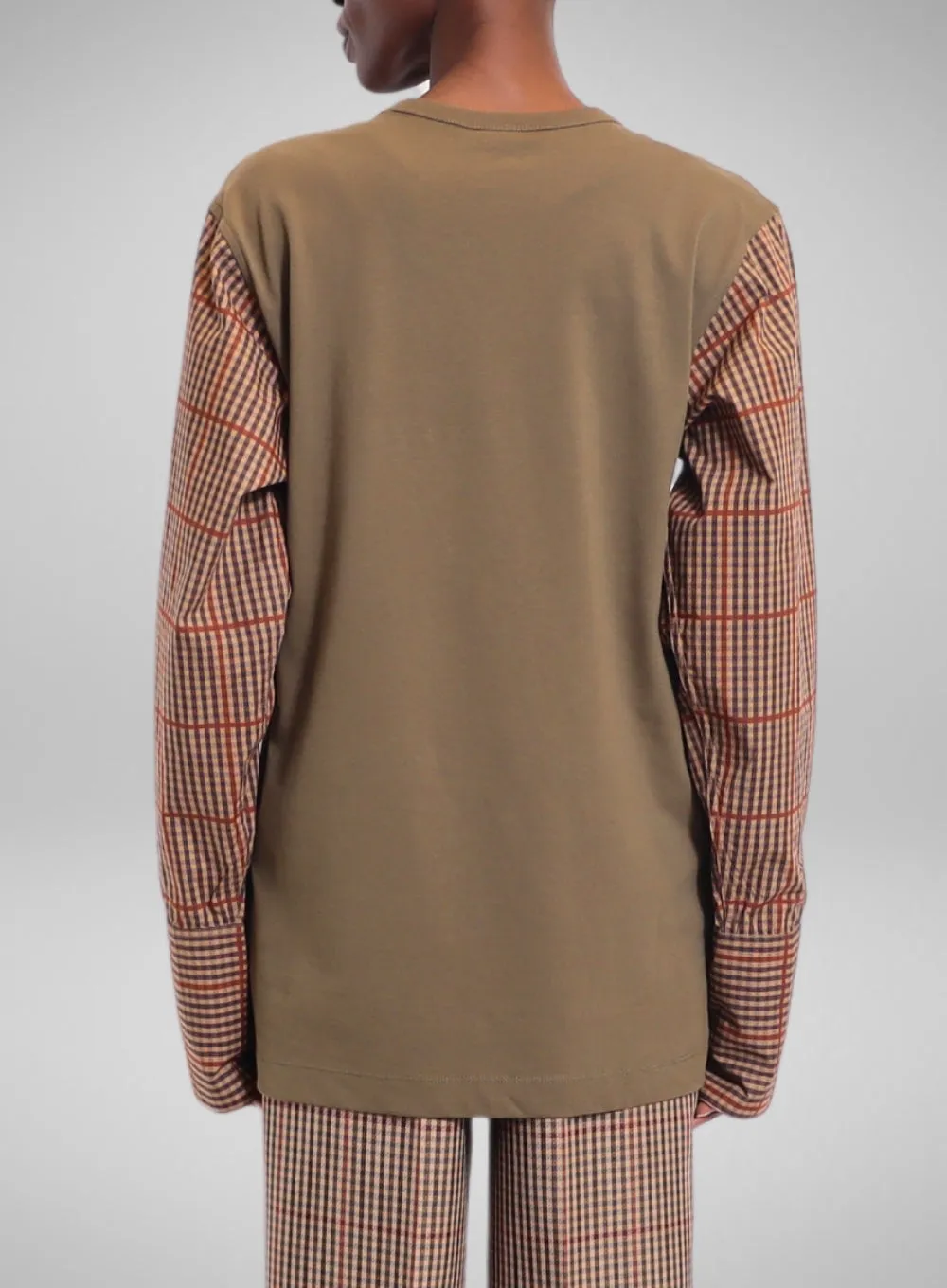 DRIES VAN NOTEN | Deconstructed Contrast Sleeve Top