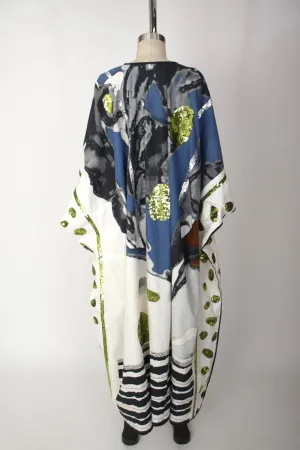Easton Pearson Hand Screened Embellished Kaftan