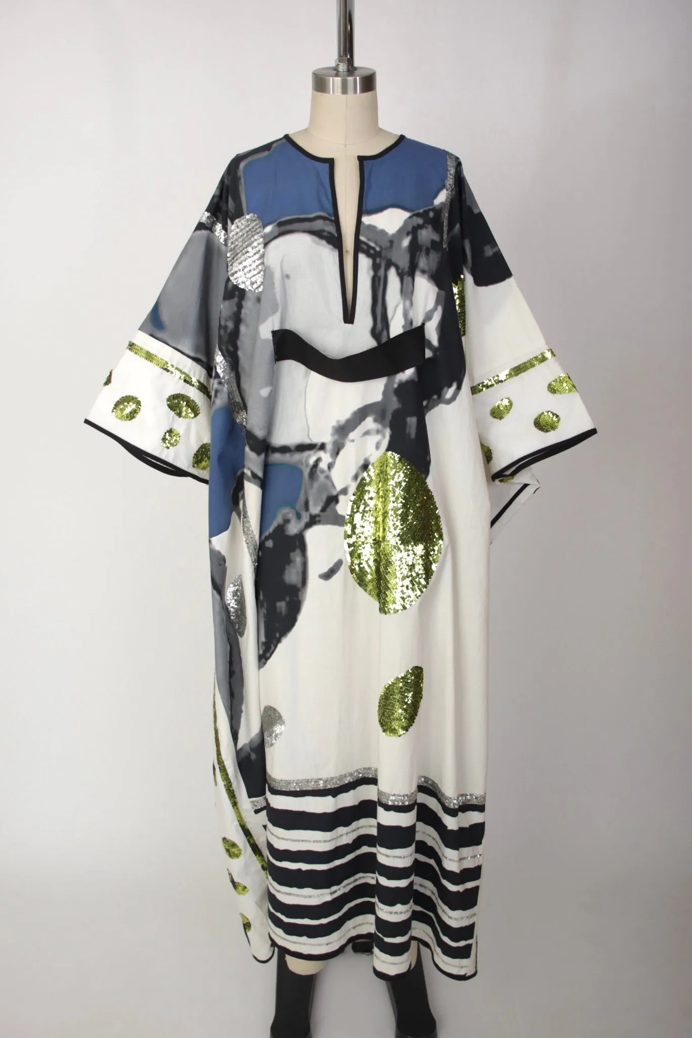 Easton Pearson Hand Screened Embellished Kaftan