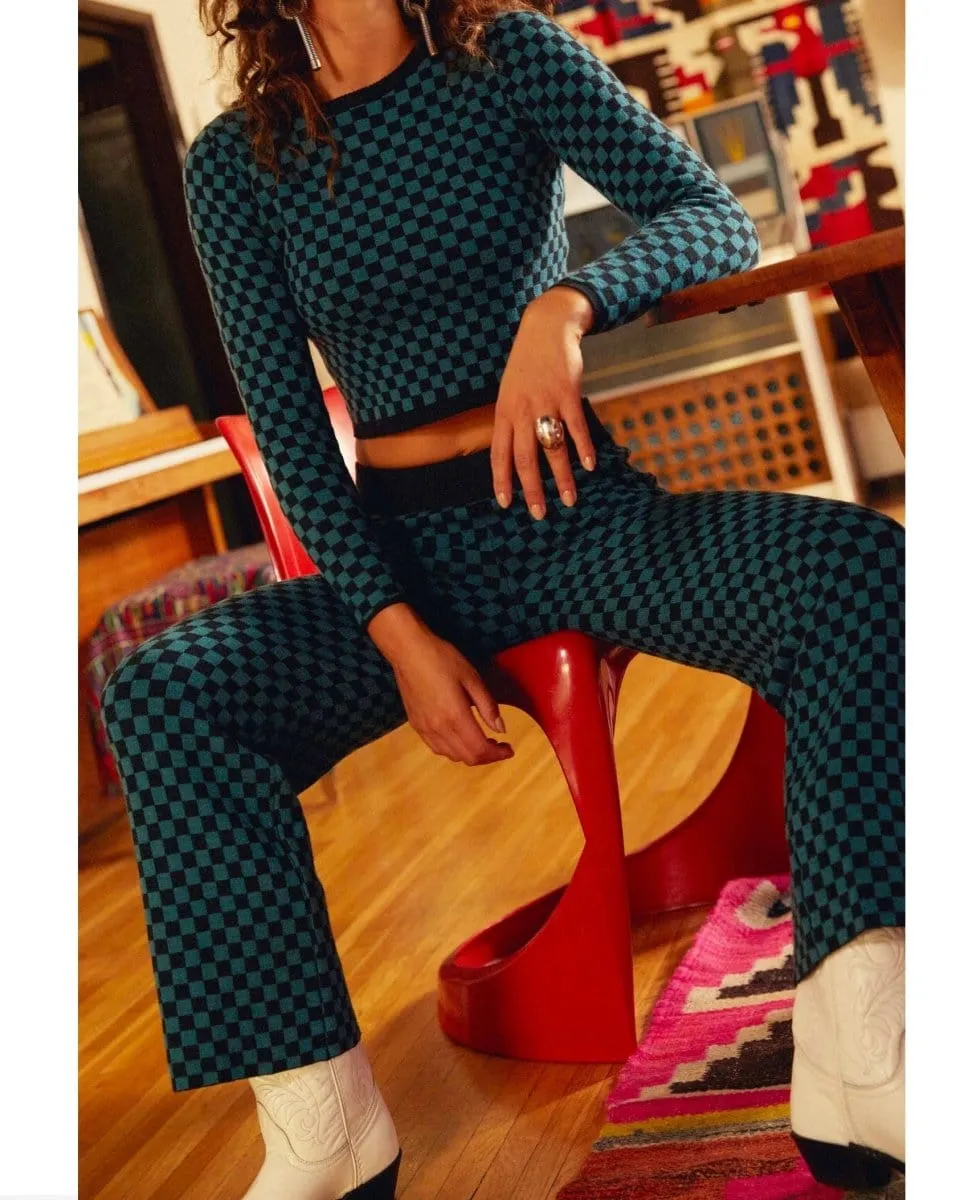 Eclipse Wave Pant Teal Combo