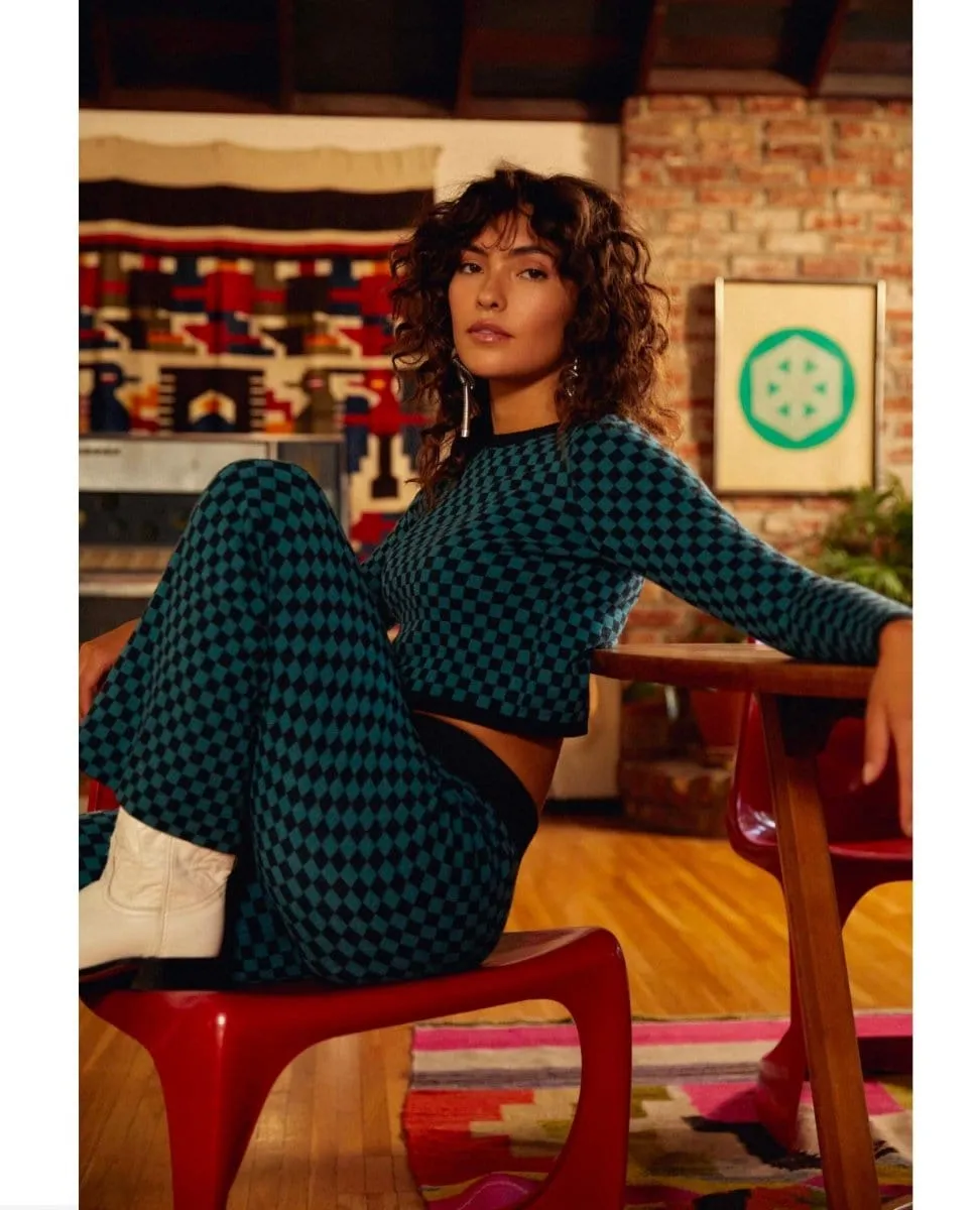 Eclipse Wave Pant Teal Combo
