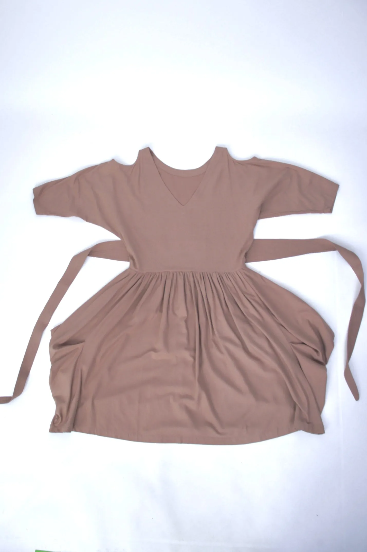 Electric Feathers Raw Silk Cut-Out Dress*
