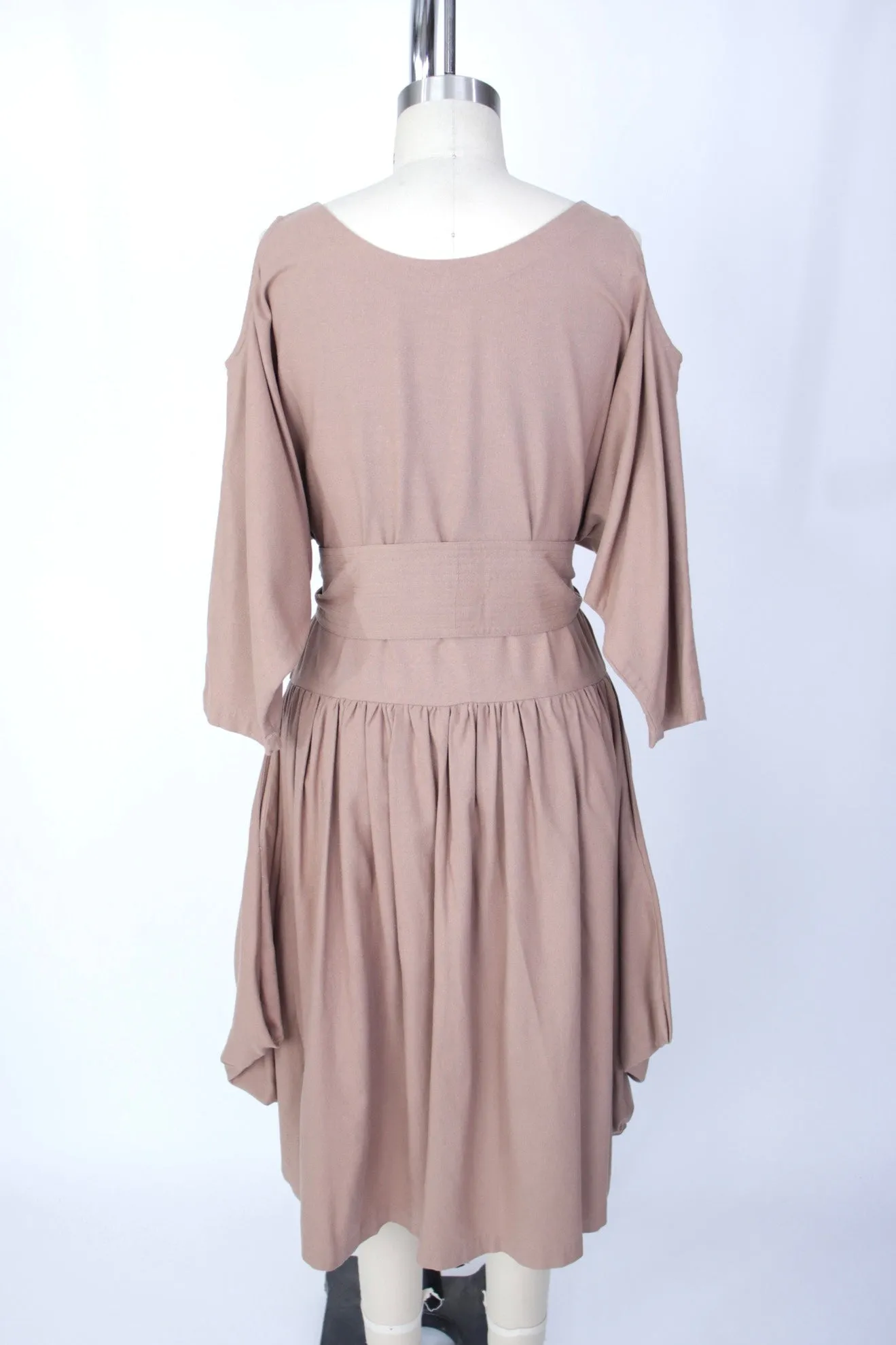 Electric Feathers Raw Silk Cut-Out Dress*