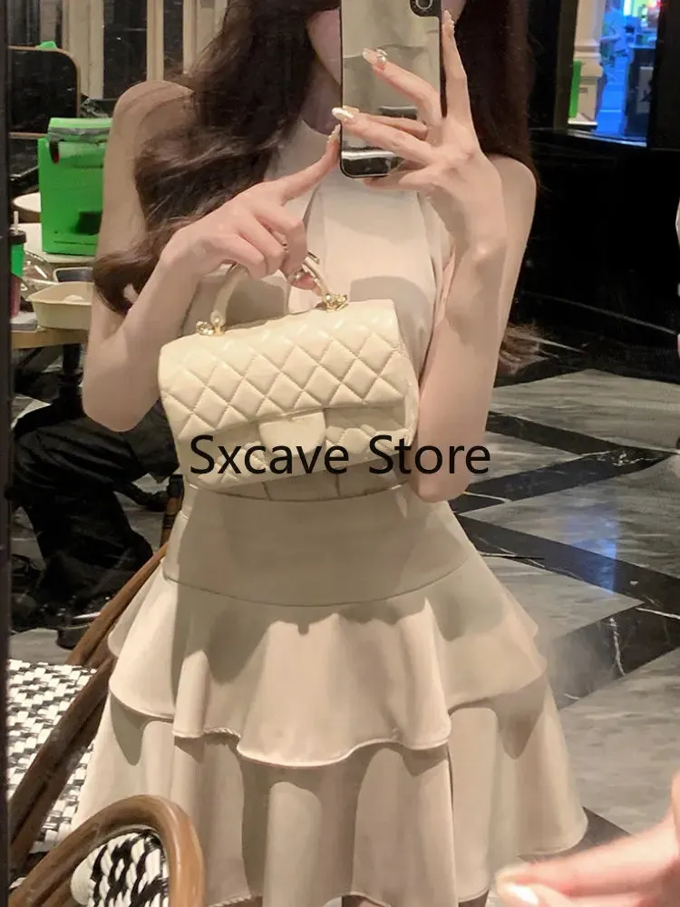 Elegant Satin 2 Piece Dress Set for Women