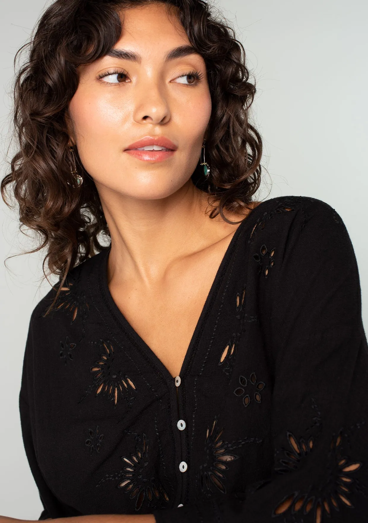 Elijah Eyelet Top