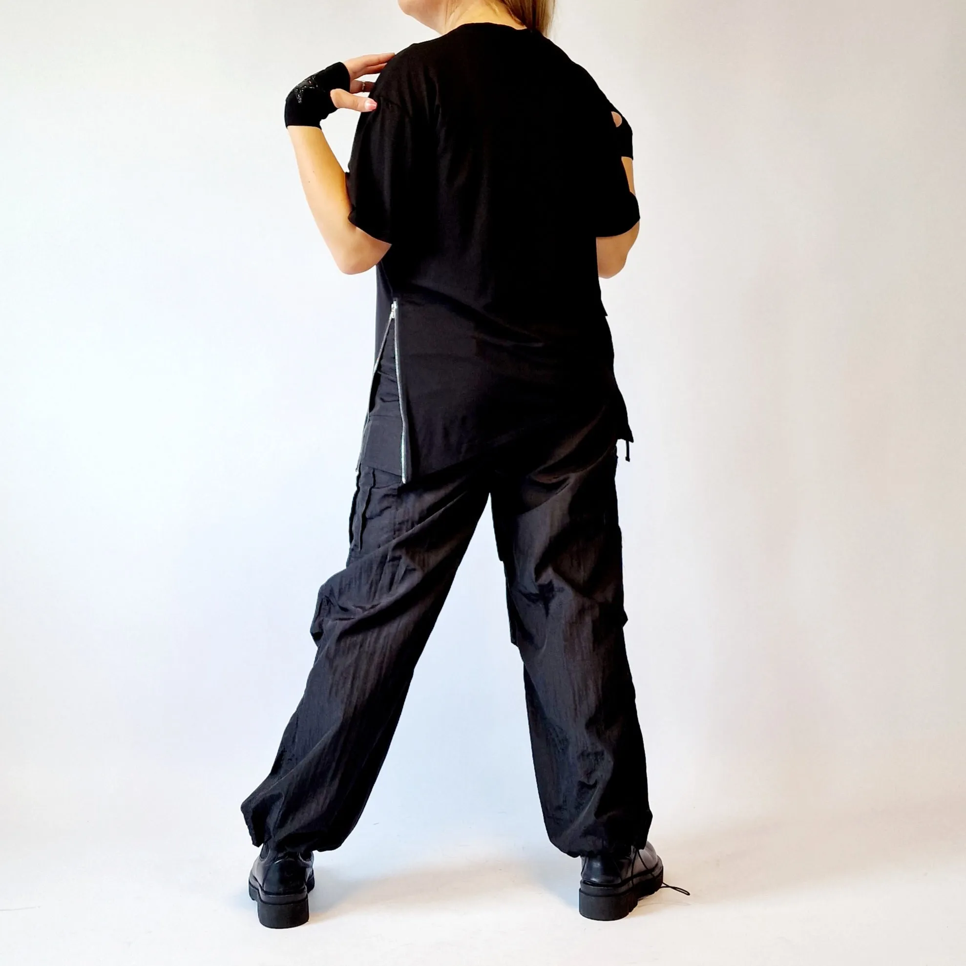 Elijumei Irregular Design Basic T-shirt