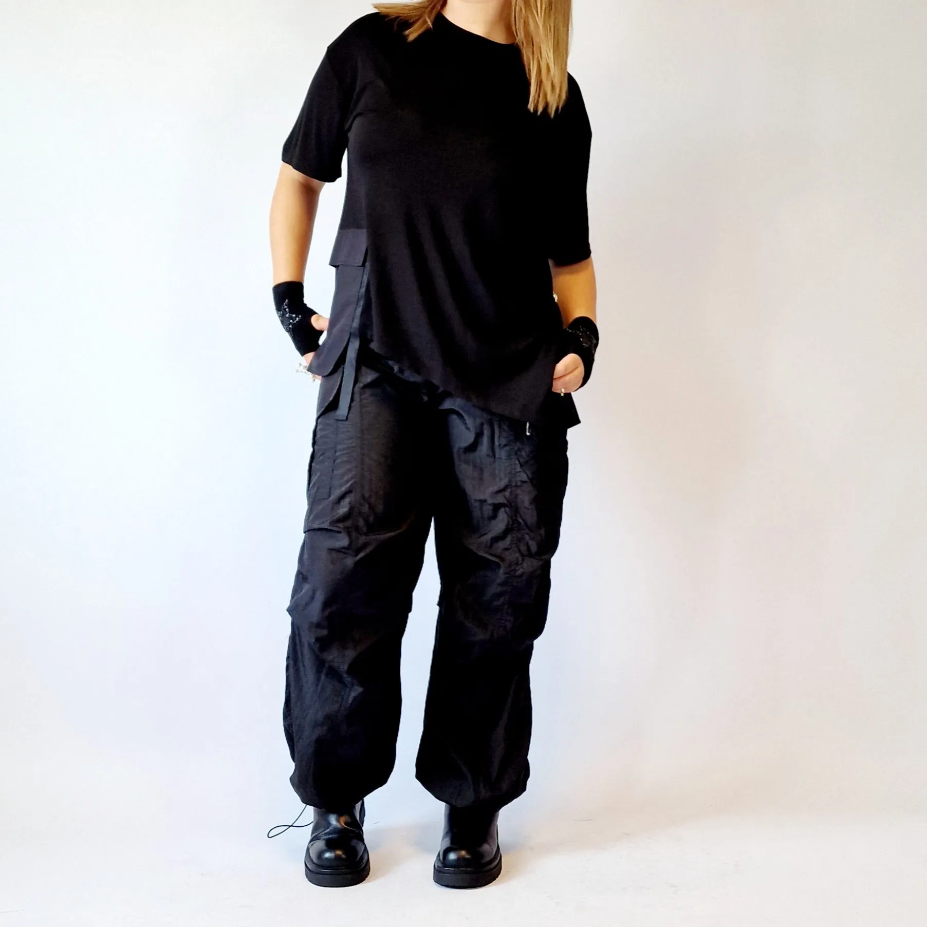 Elijumei Irregular Design Basic T-shirt
