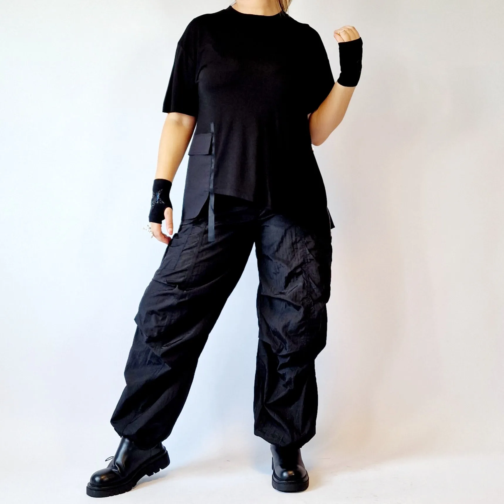 Elijumei Irregular Design Basic T-shirt