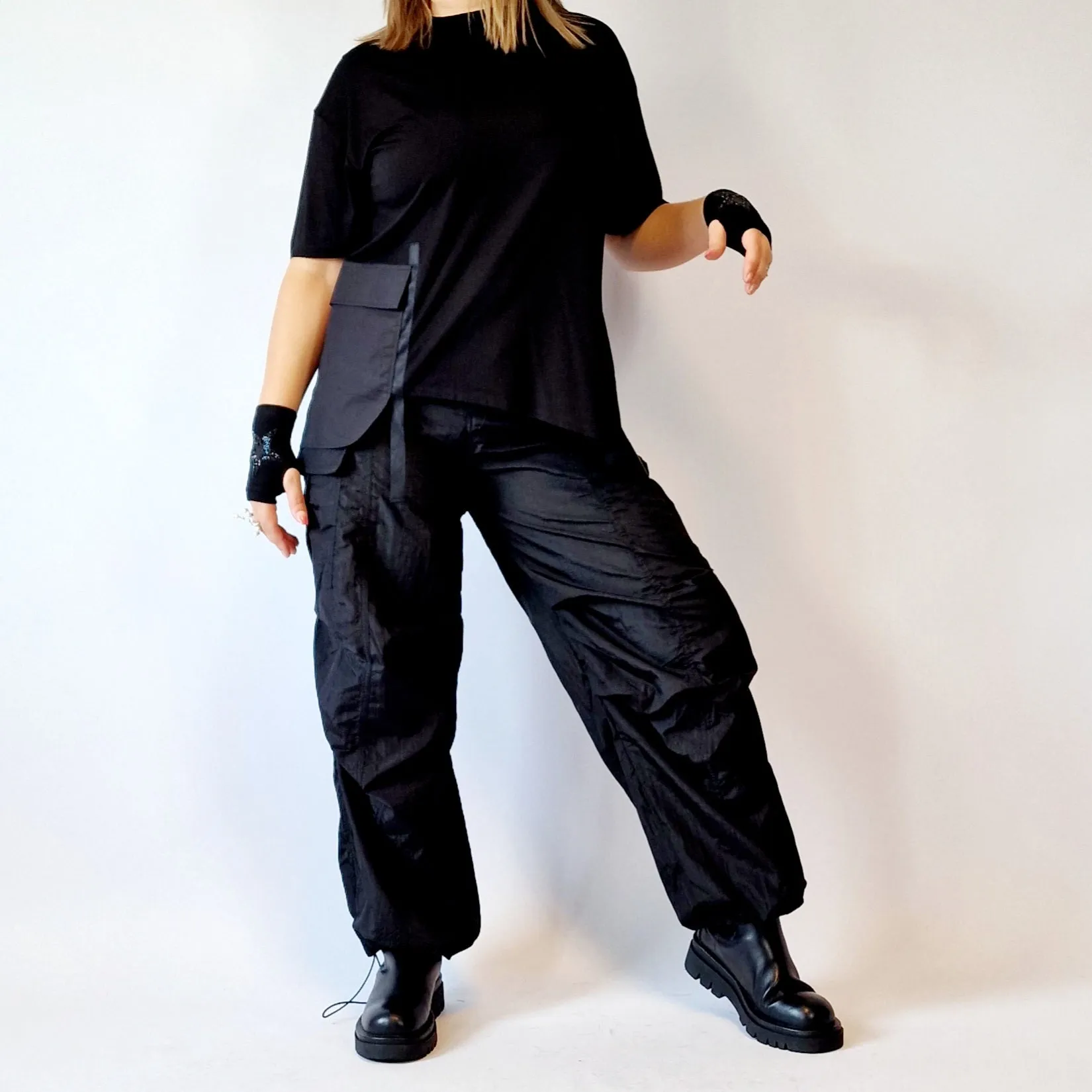 Elijumei Irregular Design Basic T-shirt