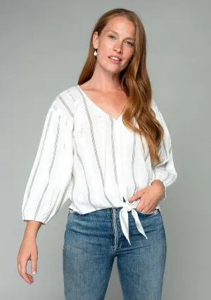 Elodie Tie Front Top