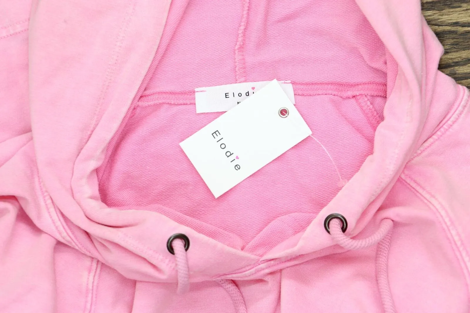 Elodie Womens French Terry Pullover Sweatshirt Hooded Hoodie