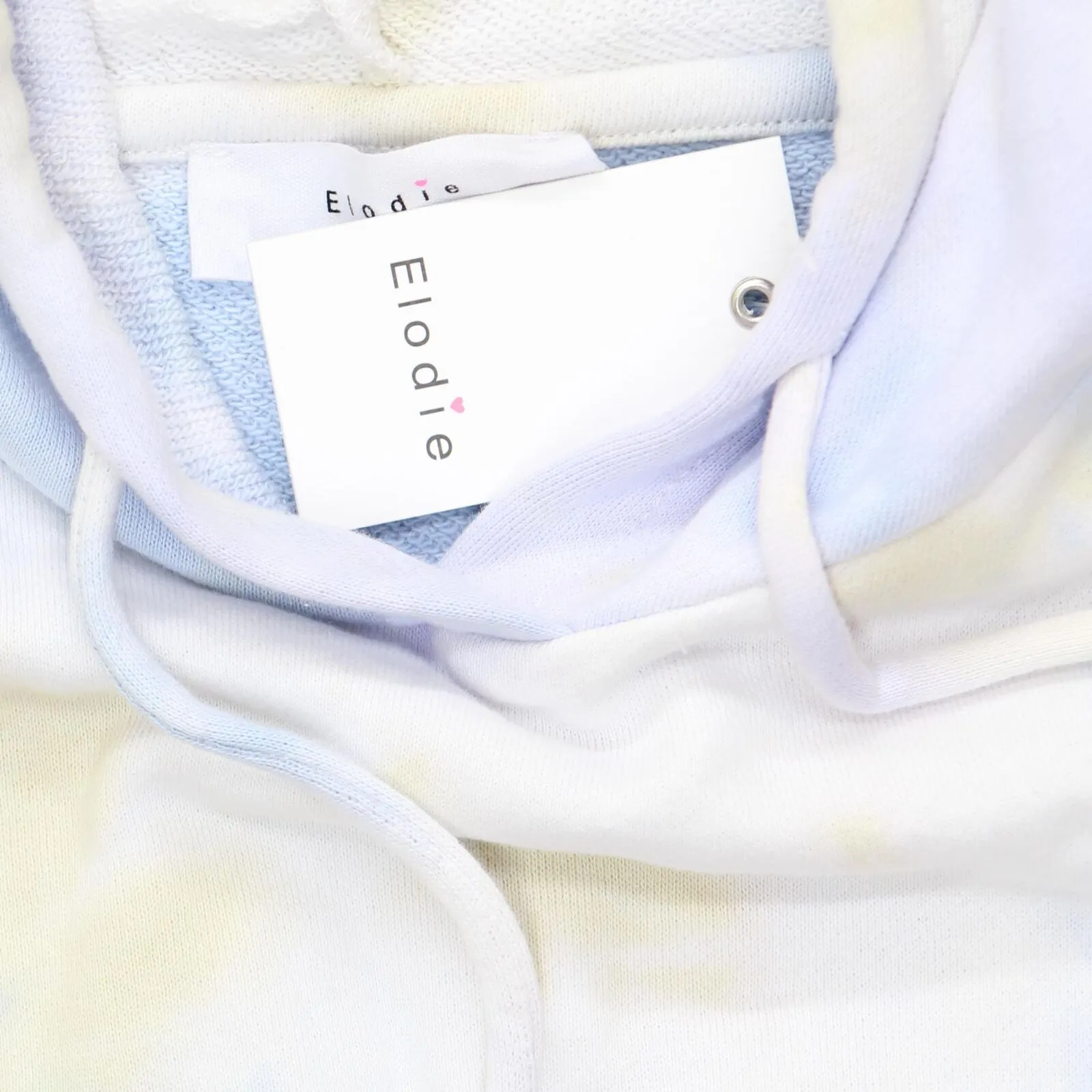 Elodie Womens Short Sleeve Tie Dye Drop Shoulder Hoodie