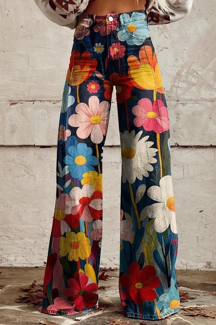 Elyza | Boho Heritage Wide-Leg Pants