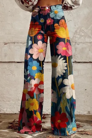 Elyza | Boho Heritage Wide-Leg Pants