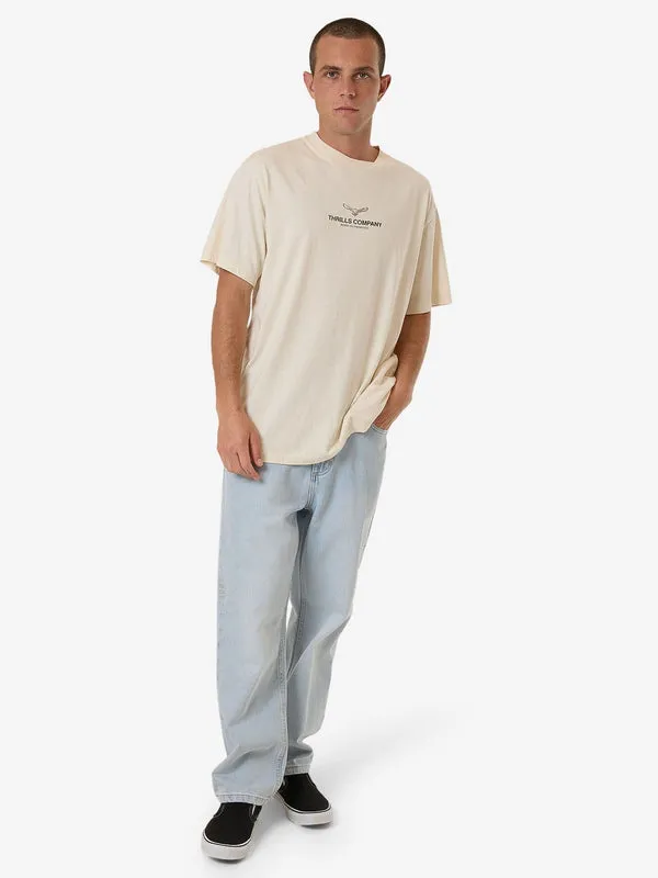 EMBLEM MERCH FIT TEE - UNBLEACHED