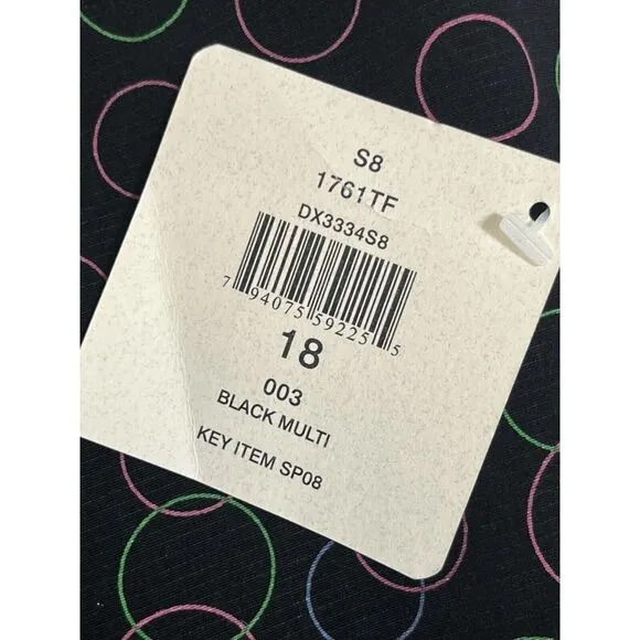 EP Pro Tech Golf Skort Size 18 Black Color Circle Side Zip Back Pocket