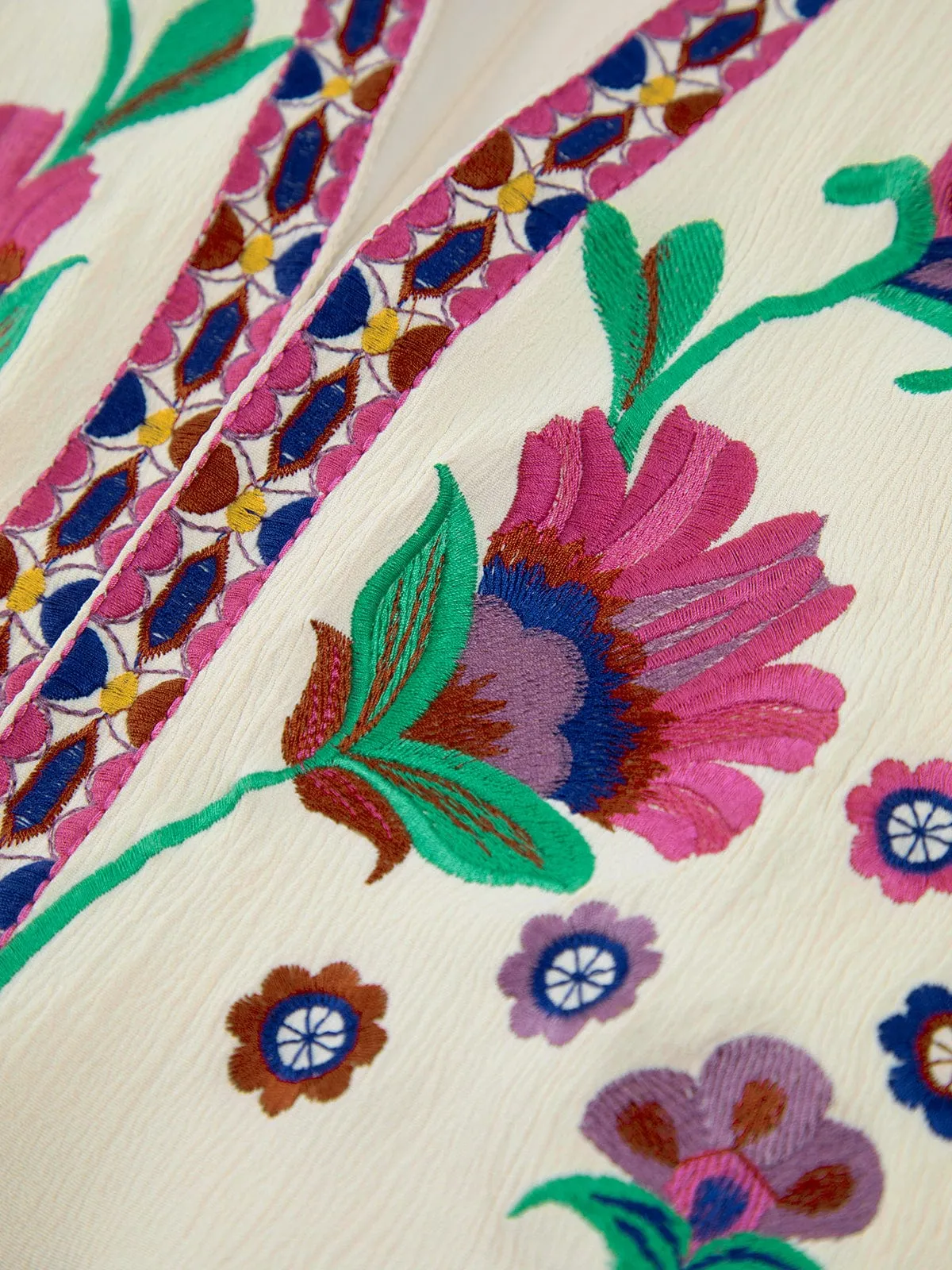 Esmeralda | Embroidered Floral Cardigan