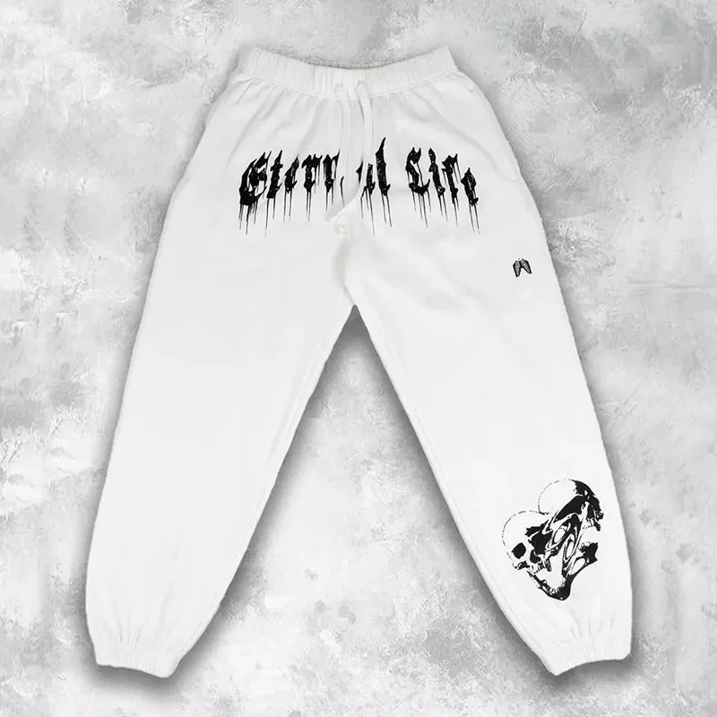 ETernal LIfe Cross Skull Activewear Joggers