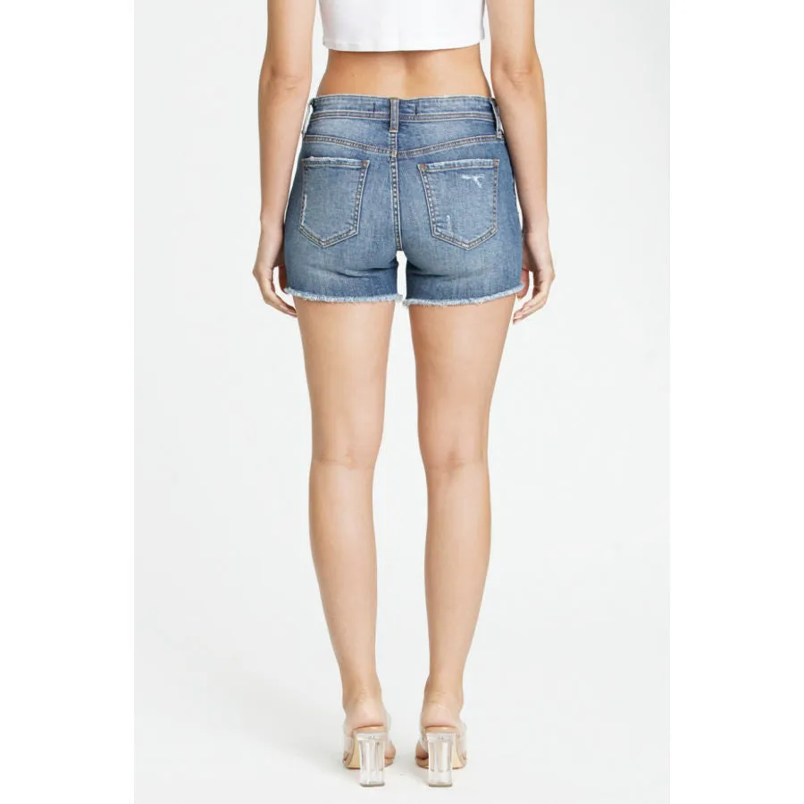 Eunina Mid Rise Cut Off Riley Short - Barracuda