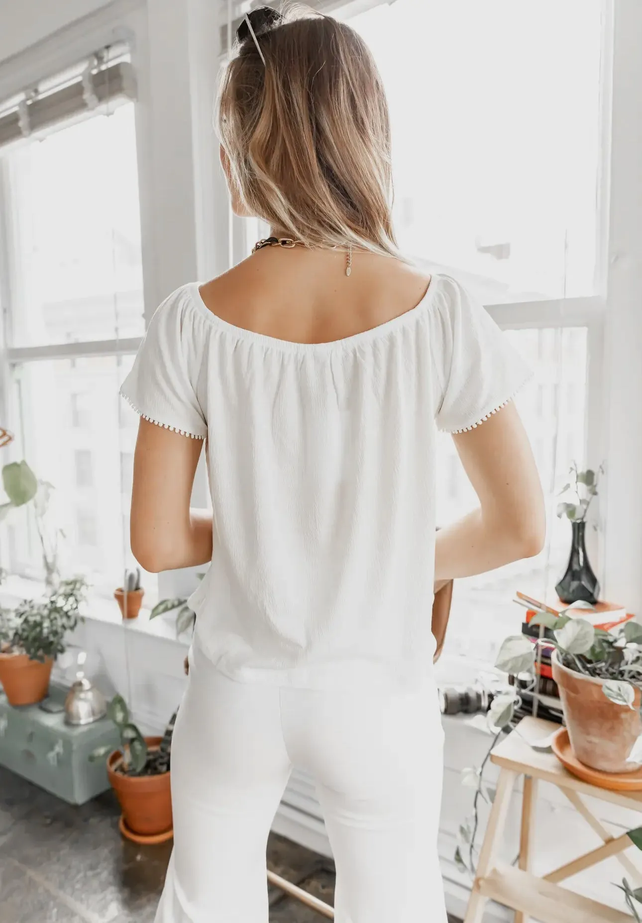 Feels Like Home Tassel Blouse