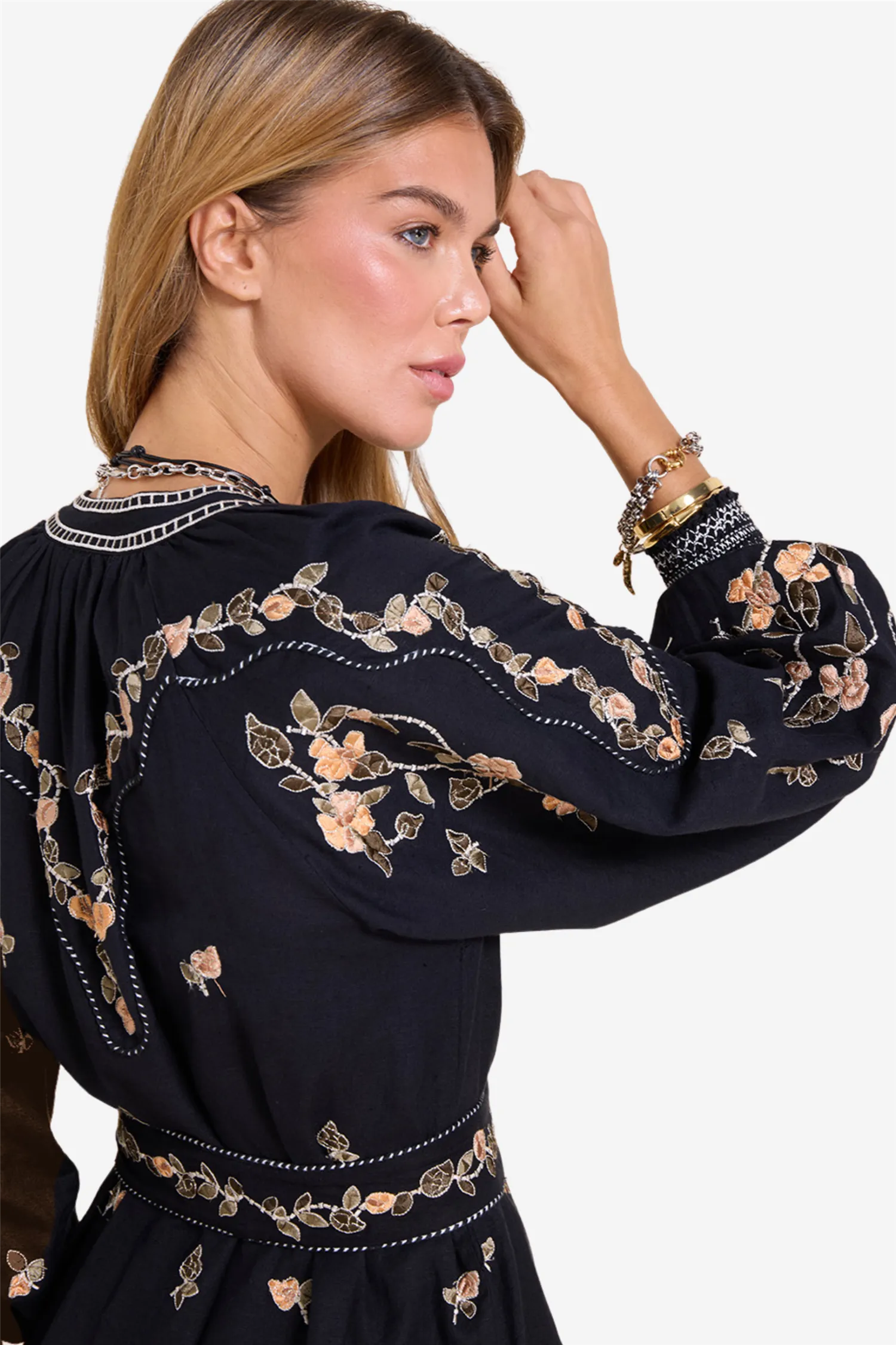 Fiucci Short Dress Onyx Black