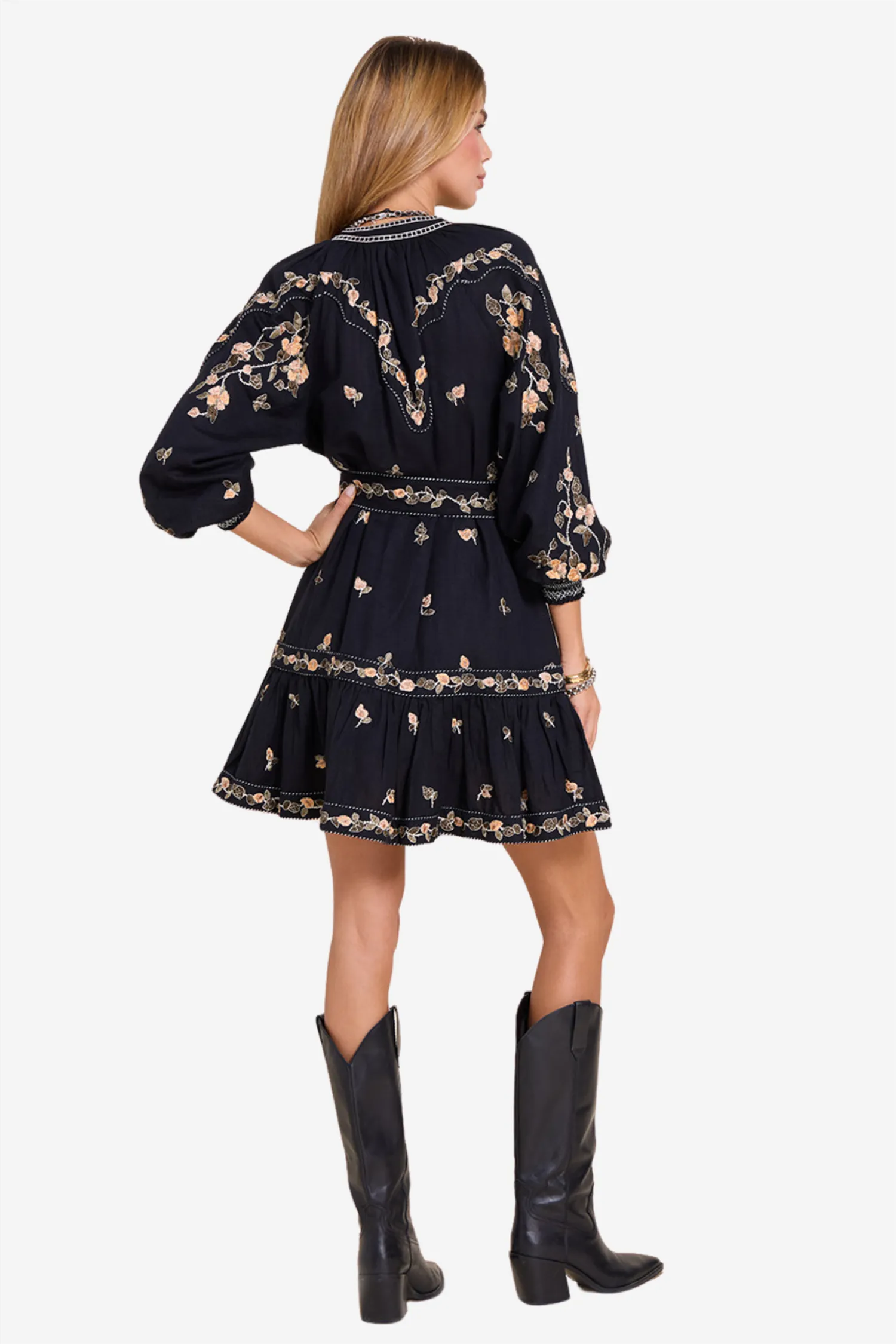 Fiucci Short Dress Onyx Black